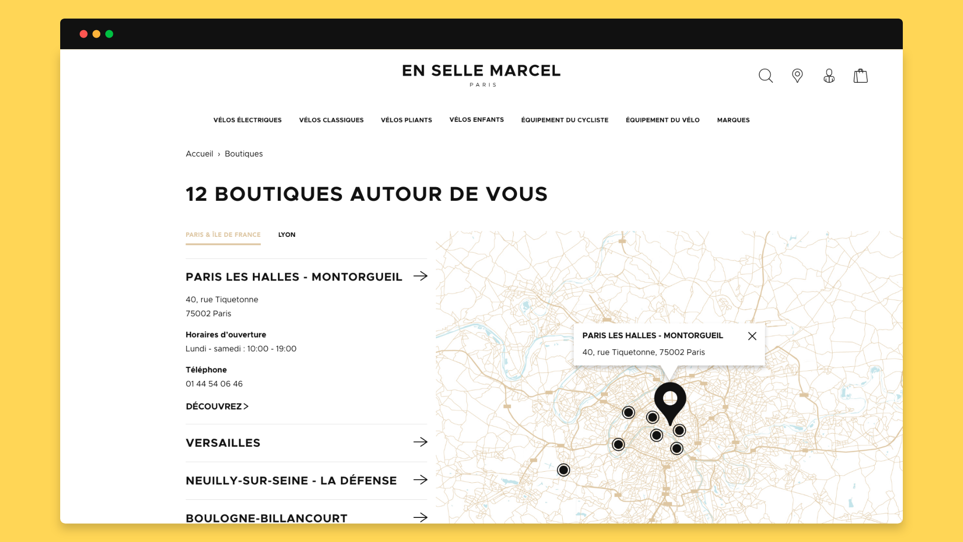 En Selle Marcel Website