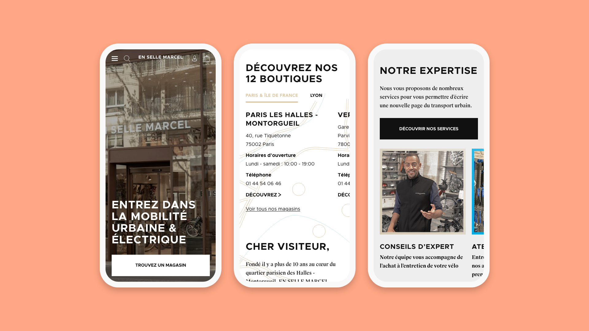 En Selle Marcel Website