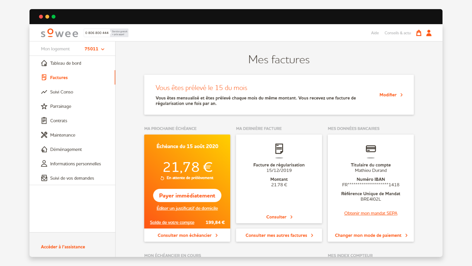 Sowee Customer Space